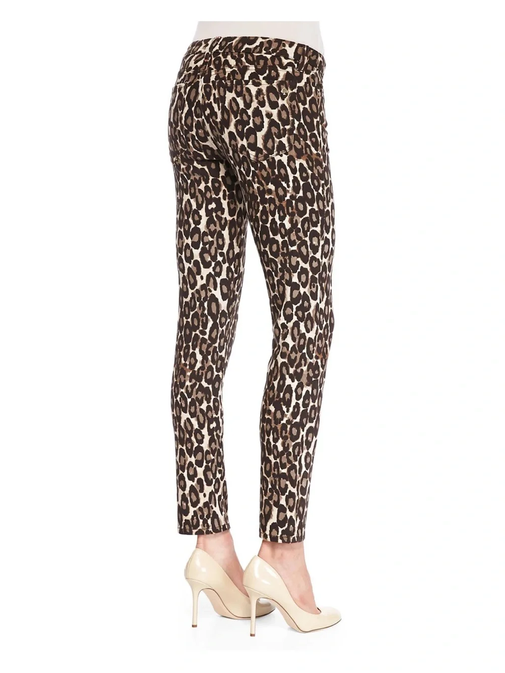 Kate Spade Broome Street Autumn Leopard Print Skinny Crop ankle 28 jeans
